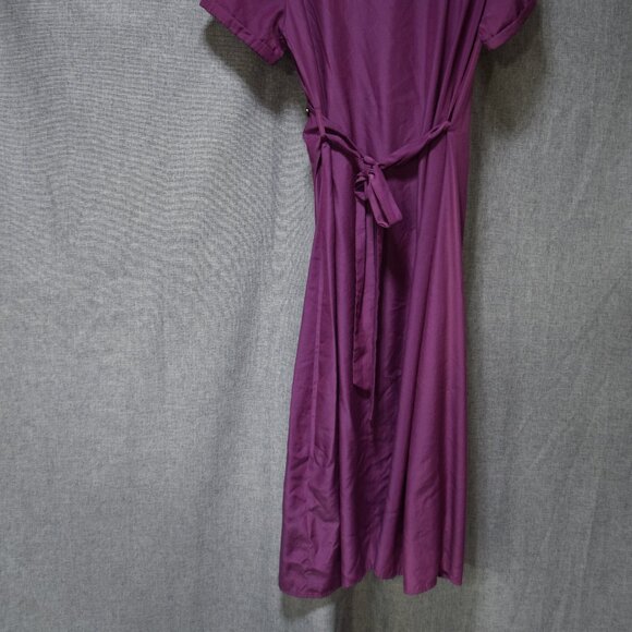 Urban Outfitters Purple Wrap Midi Dress – Size L (NWT) - Picture 4 of 4